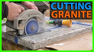 How To Cut Granite Countertop [upl. by Eibreh422]