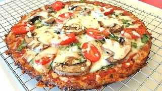 The Best Cauliflower Pizza Crust Recipe That Wont Fall Apart [upl. by Bondie906]