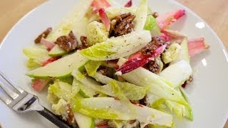 Endive amp Pear Salad with Spiced Sweet Pecans amp Mango Stilton Cheese [upl. by Oyam]