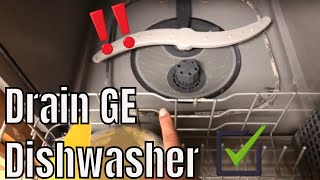 How To Drain Your GE Dishwasher [upl. by Ramburt585]