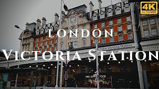 London Victoria Station Walk Through England 4K [upl. by Elbart179]