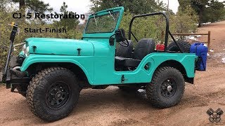 1965 Jeep CJ5 Restoration Full Video [upl. by Ecyla581]