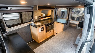 FULLY LOADED MICRO CAMPER VAN  FULL TOUR 2019 Ford Transit Connect [upl. by Rhonda]