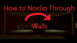 How to Noclip Through walls in Roblox Anomic [upl. by Filler]