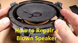 How to Repair a Blown Speaker [upl. by Debor852]