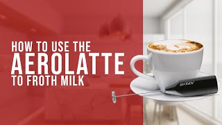 How To Use the AeroLatte To Froth Milk [upl. by Aivatnahs]