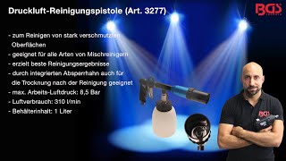 Tutorial DruckluftReinigungspistole Art 3277 [upl. by Aehtela916]