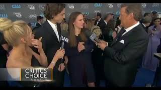 Timothée Chalamet and Pauline Chalamet at the Critics Choice Awards [upl. by Raji]