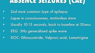 Absence Seizures [upl. by Lyram77]