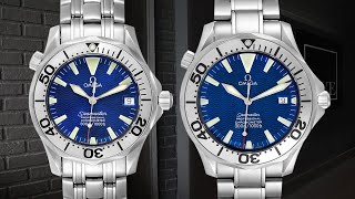 Omega Seamaster 300M Blue Dial Steel Mens Watch 22558000  SwissWatchExpo [upl. by Kokoruda]