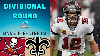 Buccaneers vs Saints Divisional Round Highlights  NFL 2020 Playoffs [upl. by Atter458]