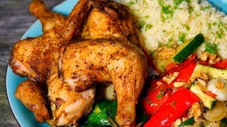 Chicken Ras El Hanout  Moroccan Recipe  How to Roast a chicken  Butterfly chicken  Video Recipe [upl. by Ranit]