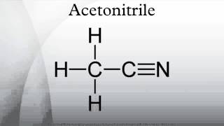 Acetonitrile [upl. by O'Carroll]