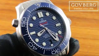 Omega Seamaster Diver 300m Steel 21030422003001 Functions amp Care Guide [upl. by Walworth9]