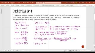 TUTORÍA EJERCICIOS RESUELTOS DE ELASTICIDADES PRECIO DE LA DEMANDA Y DE LA OFERTA [upl. by Adnorrehs510]