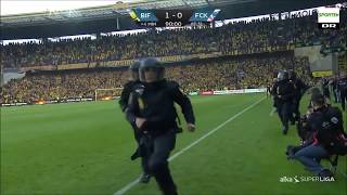 Brondby IF  FC Copenhagen vs police 6 August 2017 [upl. by Madelon201]