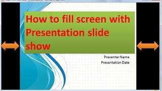 How to present PowerPoint Presentation in Full Screen [upl. by Lilybelle974]