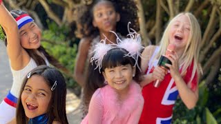 AVA FOLEY SINGS WANNABE SONG BY SPICE GIRLS WITH EVERLEIGH CHACHA KAMRYN AND KHLOE AMAZING [upl. by Dyal]