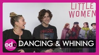 Florence Pugh amp Timothée Chalamet Reveal how They Dance When No Ones Watching [upl. by Yelats]