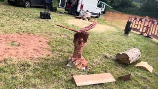 A fabulous range of wooden sculpture at Caerleon festival 2024 [upl. by Welsh86]