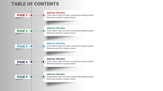 How to create Animated Table of Content Slide in PowerPoint [upl. by Etnahsal]