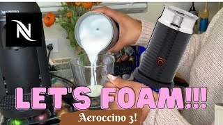 How To Foam Milk With Aeroccino 3 Make Coffee With Foam Tips amp Tricks  Easy Foamed Latte Recipe [upl. by Ia416]