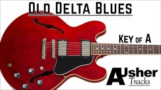 Old Delta Blues in A major  Guitar Backing Track [upl. by Rehportsirhc]