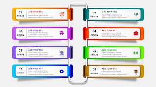 Create 8 options Infographic Slide in PowerPoint [upl. by Nnanaej]