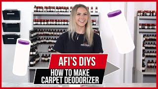 How to make Carpet Deodorizer  AFIs DIYs [upl. by Jenness40]