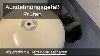 Ausdehnungsgefäß an der Heizung prüfen [upl. by Alamap]