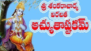 ACHYUTASTAKAM WITH TELUGU LYRICS amp MEANING [upl. by Weibel]