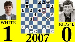 Magnus Carlsen Vs Anatoly Karpov 2007 [upl. by Ydospahr]