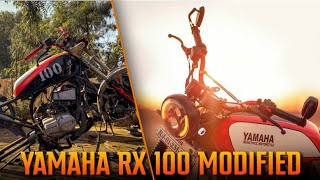 YAMAHA RX100 RESTORATION  Old Pistons Garage  MY NEW MODIFIED BIKE  NODDY GOSWAMI [upl. by Anayit407]