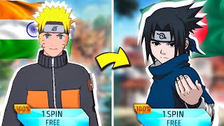 NARUTO EVENT LAST DAY FREE SPIN IN ALL SERVERS 🤩 [upl. by Cheffetz]