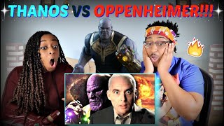 Epic Rap Battles of History quotThanos vs J Robert Oppenheimerquot REACTION [upl. by Nodnerb]