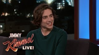 Timothée Chalamet on Oscar Nomination amp Meeting Celebrities [upl. by Erhart721]