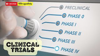 Clinical Trials in Pharmacovigilance An overview Interventional study Drug Development process [upl. by Adnar]