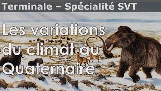 Variations du climat au Quaternaire  SVT  Terminale [upl. by Nihahs]