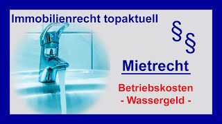 Betriebskosten  Wasserkosten richtig berechnen  Tutorial [upl. by Matty]