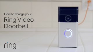 How to Charge Your Ring Video Doorbell  Ring [upl. by Sheaff]