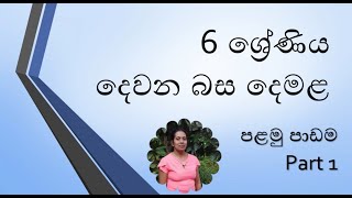 grade 6 tamil lesson part 1 [upl. by Karlan]