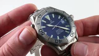 Omega Seamaster 300m 22318000 Luxury Watch Review [upl. by Natale]