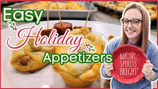 HOLIDAY APPETIZERS EASY CHRISTMAS RECIPES [upl. by Laddy736]