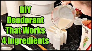 DIY All Natural Deodorant at Home Just 4 Ingredients [upl. by Rennoc]