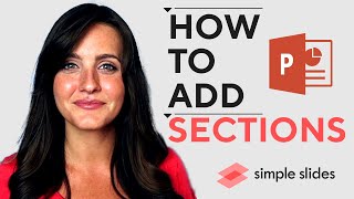 How to Add Sections on Microsoft PowerPoint  PowerPoint Tip [upl. by Abbie109]