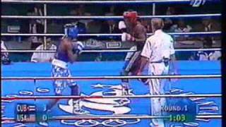 Floyd Mayweather Jr USA vs Lorenzo Aragon CUBA Pt1\2 [upl. by Alysoun]