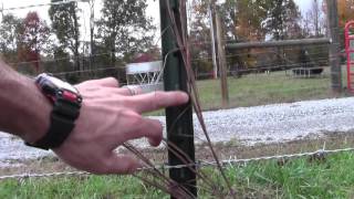 Barbed Wire and Tpost fence spacing [upl. by Jedediah]