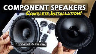 How to Install Component Speakers  Alpine RS65C2 Install in WRX  STI [upl. by Venice]