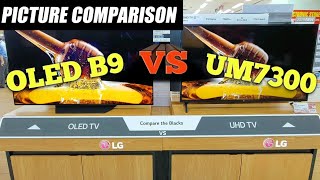 Picture Comparison OLED vs UHD TV 4K [upl. by Staten654]