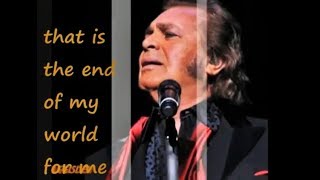 YOURE MY WORLD LIVE AUDIO WITH LYRICS  ENGELBERT HUMPERDINCK [upl. by Artkele740]